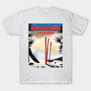 Appi Cogen Japan Ski travel poster T-Shirt